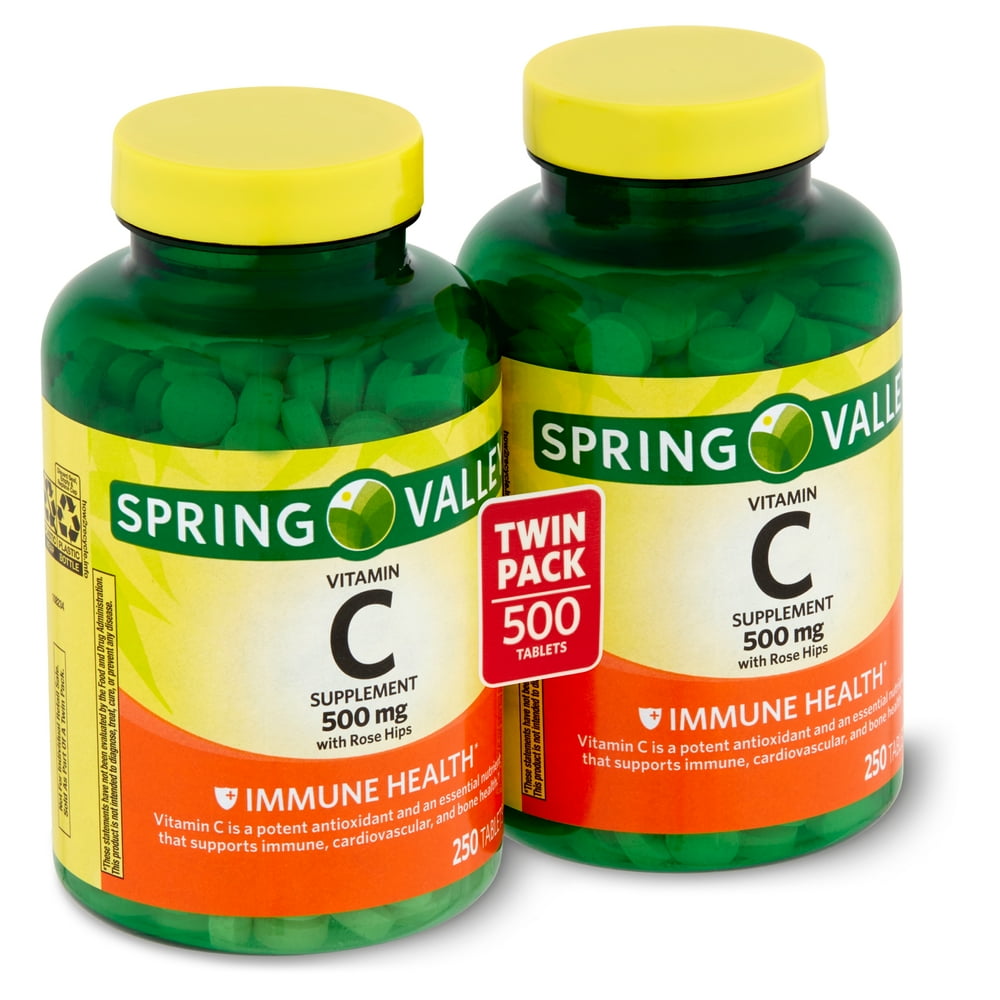 Spring Valley Vitamin C Supplement with Rose Hips, 500 mg, 250 count, 2