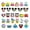 Color2, variant on 30pcs Pokemon Anime Shoe Charms with Different Shape Fun Charm for Women/Men Fit Sandal