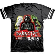 Angle View: Star Wars Lego Dark Side Rules Kids T-Shirt-Juvenile 5/6