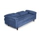 thumbnail image 4 of Sofá Cama De Velvet Azul Beehive Memory Foam Modelo Branson, 4 of 8