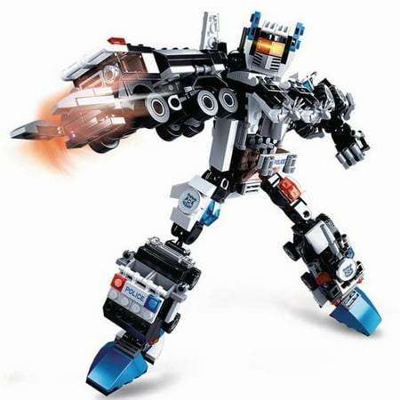 UPC: 0639939930715 | SlubanKids Police Car Building Blocks 384 Pcs set Building Toy Police Vehicles 6 in 1