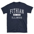 thumbnail image 1 of Fithian Illinois Classic Established Men's Cotton T-Shirt, 1 of 1
