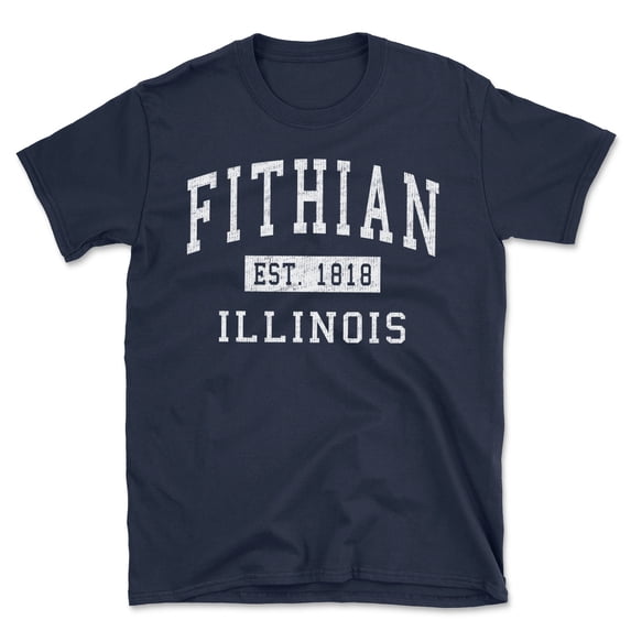Fithian Illinois Classic Established Men's Cotton T-Shirt