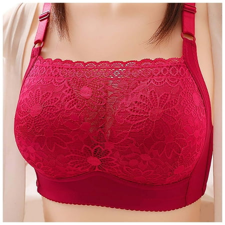 

Sports Bras For Women High Impact Solid Color Push Up Top No Steel Ring Breastfeeding Bra Underwear