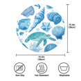 thumbnail image 3 of 15.4" Round Placemat Set of 4 Polyester Fabric Place Mats Non-Slip Dining Kitchen Table Mats for Kitchen Party Decor Marine Organismsd, 3 of 5
