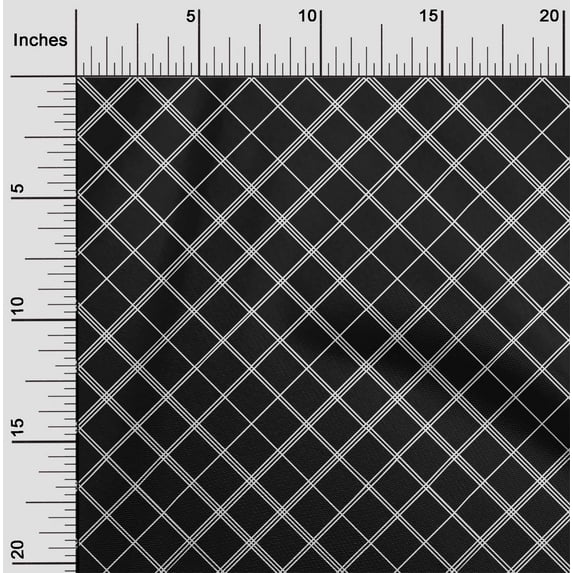 oneOone Viscose Jersey Fabric Check & Geometric Print Fabric BTY 60 Inch Wide