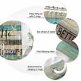 thumbnail image 3 of Coastal Starfish Bathroom Shower Curtains with 12 Hooks Polyester Waterproof Shower Curtain for Stalls and Bathtubs Farmhouse Nautical Conch Seashell Wood Decorative Bathroom Curtain 72x72 Inches, 3 of 9