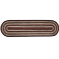 thumbnail image 4 of VHC Brands Jute Rug/Runner 22x78 w/Pad, Jute Area Rug, Accent Rug, Floor Decor, Braided, Connell Collection, Oval 22x78, Country Black, 4 of 5