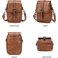 thumbnail image 7 of Vintage Crossbody Phone Bag for Women, Small Leather Shoulder Purse and Handbag with Tassel&Rivet Decoration, 7 of 7