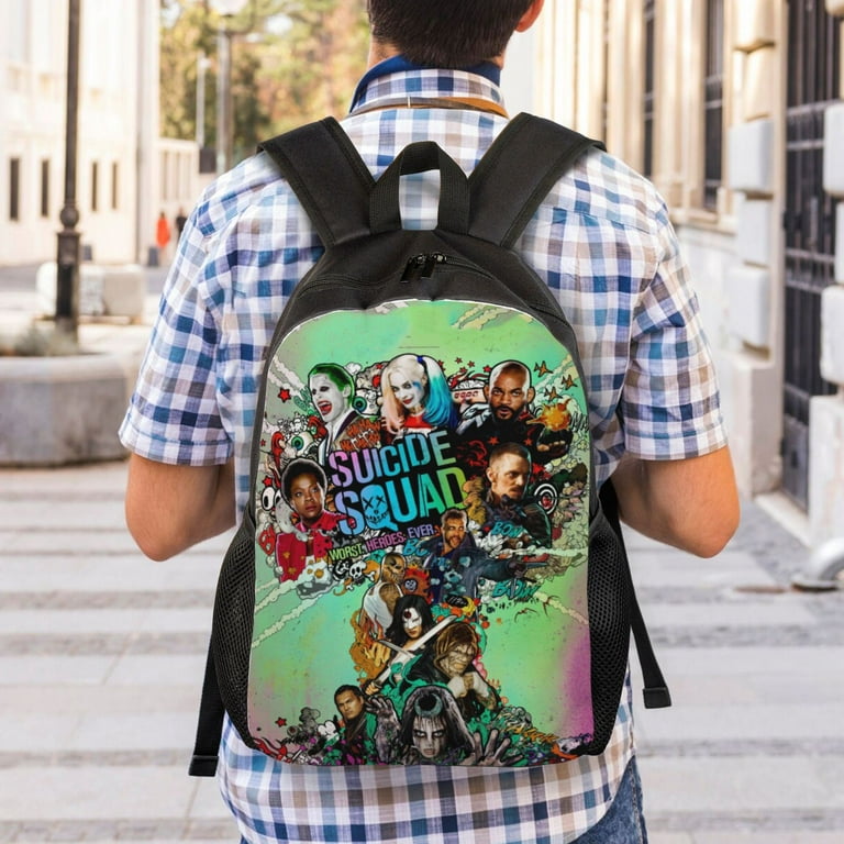 Suicide Harley Quinn Squad Backpack Lightweight Unisex Basic Daypack Bookbag Laptop Satchel Rucksack For Travel School Office Daily Walmart