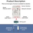 thumbnail image 3 of Interruptor Inteligente de Temperatura y Humedad con Wifi, 20AB, Compatible con , y . Termostato Inteligente., 3 of 10