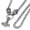 Viking Silver 60cm, variant on Wolf Head Thor's Hammer Pendant Necklace, Stainless Steel - King Chain