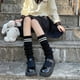 thumbnail image 4 of Calcetines JK Jersey de punto a rayas Manga Lolita Calcetines de punto Lolita Lindos calcetines calentadores de pies, 4 of 6