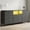 Dark gray, variant on Modern 8 Drawer TV Stand Dresser for 65-75 Inch TVs, White Fabric Storage Organizer with Steel Frame, Large Capacity Entertainment Center for Bedroom Living Room
