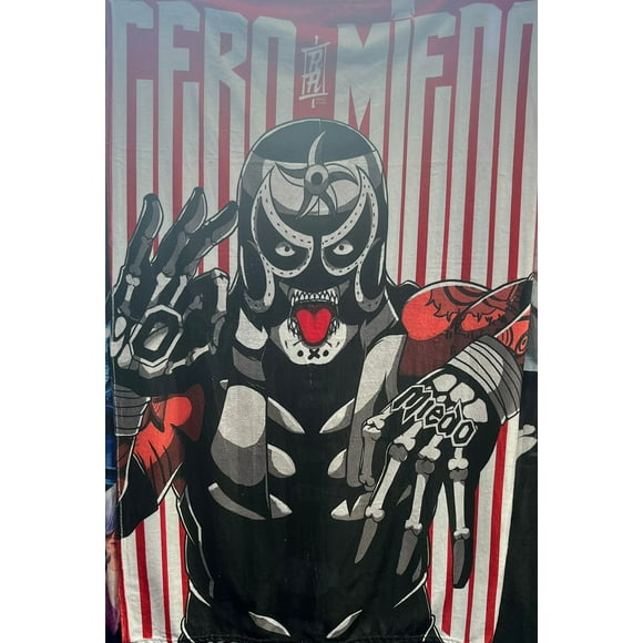 Exclusiva! Cobija Frazada Ultra Suave Lucha Libre Pentagon Jr Zero Miedo