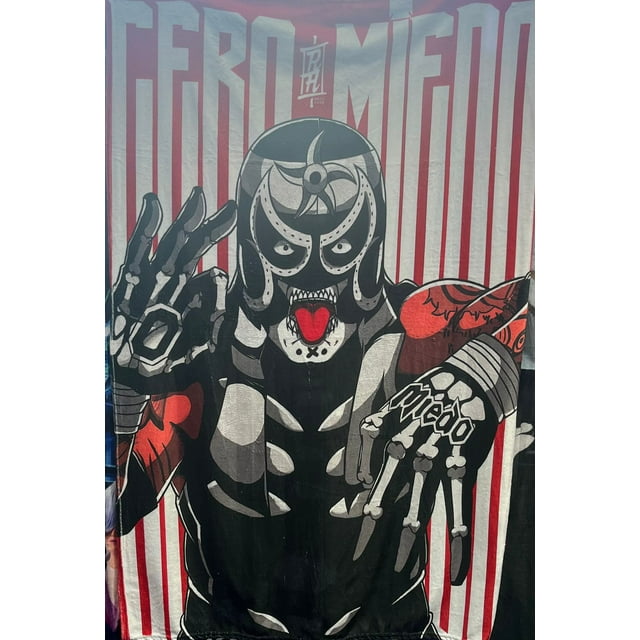 Exclusiva! Cobija Frazada Ultra Suave Lucha Libre Pentagon Jr Zero Miedo