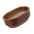 thumbnail image 2 of Cestas ovaladas para comida rápida, bandeja para servir comida, platos grandes clásicos, cestas para freír pan, bandeja para servir para restaurantes marrón, 2 of 10
