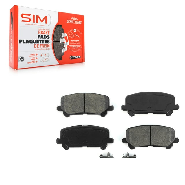 SIM Rear Semi-Metallic Disc Brake Pads SIM-1724 for Car Honda Pilot Ridgeline Passport Acura MDX