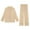 03 WOMEN Khaki, variant on Awdenio Mens Pajama Sets Long Sleeve Pajamas Long Pants Pocket Pajama Pants Drawstring Elastic Belt Casual Pants Pajamas Two-piece Set