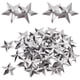 thumbnail image 1 of 100 estrellas de metal galvanizado de 1,5 pulgadas, estilo rústico vintage, plateadas, primitivas, tridimensionales, para árbol de Navidad., 1 of 9
