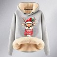 thumbnail image 4 of Long Sleeved Fawn Print Loose Hoodie, 4 of 4