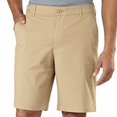 thumbnail image 3 of IZOD Men's Flat Front, Performance Shorts with Smartphone Pocket 34/Cedarwood Khahi, 3 of 5