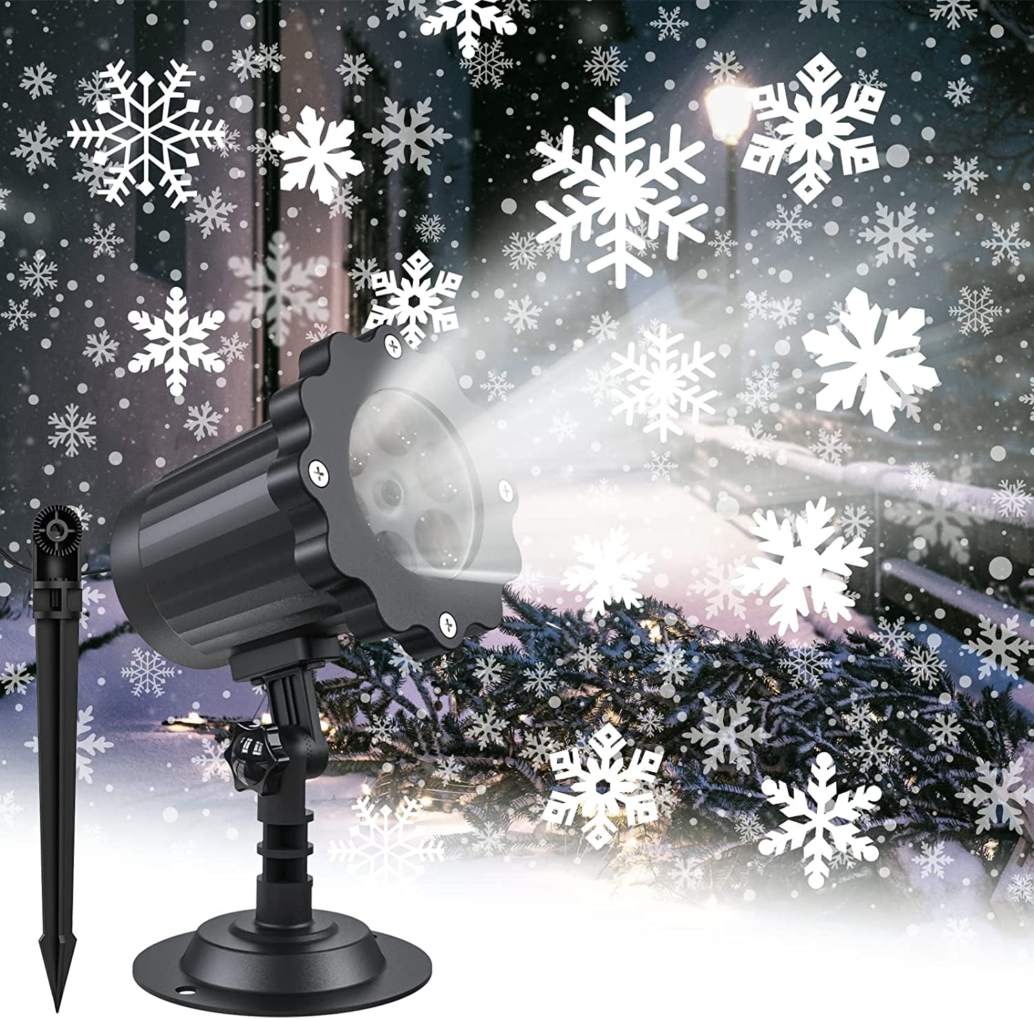 Morttic Christmas Snowfall Light Projector Outdoor, Christmas