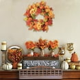 thumbnail image 7 of Autumn Wreath for Front Door, 17.5 in Fall Wreath with Pumpkin Thanksgiving Decorations, Maple Leaf Autumn Harvest Decor, 7 of 7