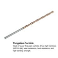 thumbnail image 4 of Uxcell 3.2mm Dia 100mm Long Length Titanium Coated K35 Tungsten Carbide Twist Drill Bits, 4 of 6