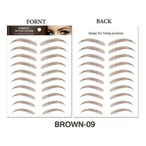 Kokovifyves Beauty Tools Simulated Waterproofed Eyebrow Stickers Eyebrow Tattooed Stickers Environmentally Friendly Lazy Eyebrow Patches