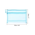 thumbnail image 2 of Uxcell Mesh Zipper Bags A5 Nylon Makeup Pouches Dual Zipper Bag, Blue 4 Pack, 2 of 5