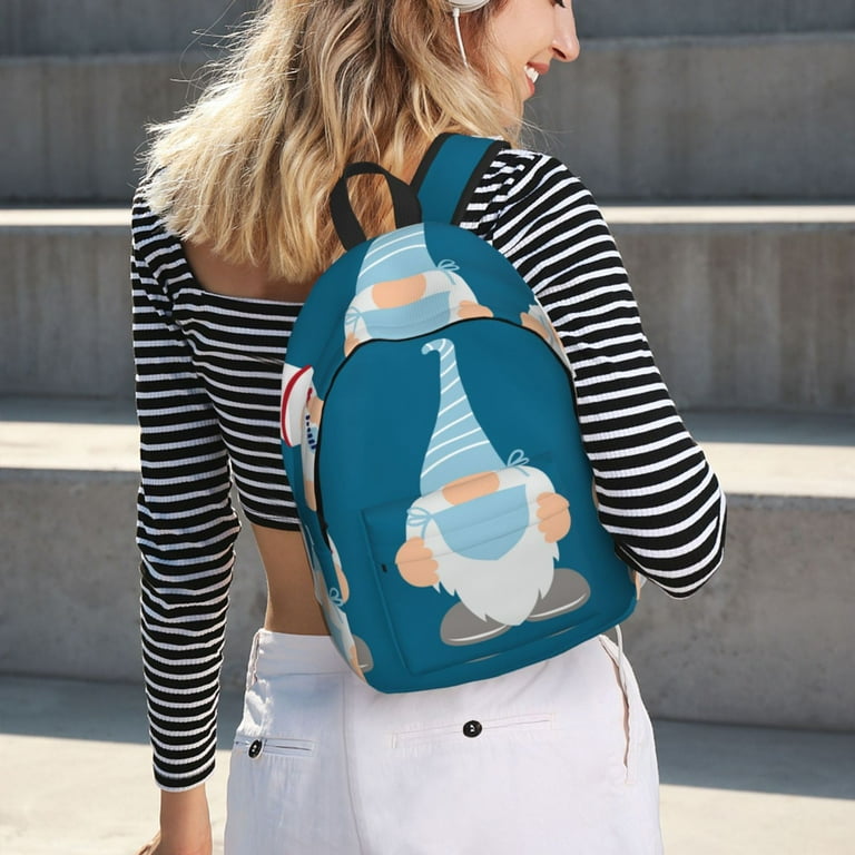 Daiia Nurse Doctor Gnomes Vintage Canvas Backpack for Men and