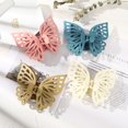 thumbnail image 3 of Pinza de pelo JAMW mariposa grande a la moda 5 piezas colores, 3 of 5