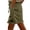 Green, variant on WMTBSRSW Roll Hem Casual Shorts for Women Lightweight Straight Leg Linen Shorts High Waist Drawstring Bermuda Shorts with Pockets Green X-Large