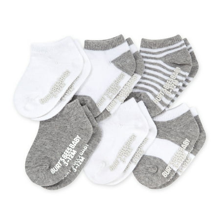 

Burt s Bees Baby Unisex Socks 6-Pack Multi Ankle
