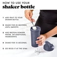 thumbnail image 7 of Fit & Fresh Shaker Bottle, Leak Proof 24 oz Sports Blender Bottle for Supplement Shakes, Dark Blue, 7 of 7