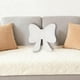 thumbnail image 4 of Cojín decorativo de peluche con lazo, moderno cojín para sofá, asiento suave, decoración del hogar, 41 cm Blanco, 4 of 6