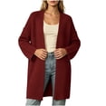 thumbnail image 2 of Oversized Cardigan Sweaters for Women Open Front Loose Knit Sweater Jacket Long Sleeved Top, 2 of 8