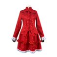 thumbnail image 1 of Disfraz de Cosplay de Anime SHADOW HOUSE para mujer, uniforme de Lolita de Kate Emilico, falda superior roja para fiesta de Halloween, traje de mucama con corbata, 1 of 4