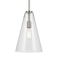 thumbnail image 5 of 42199NI Kichler Lighting Everly - 1 Light Pendant-15.25 Inches Tall and 10.25 Inches Wide-Brushed Nickel Finish-Clear Glass Color, 5 of 5