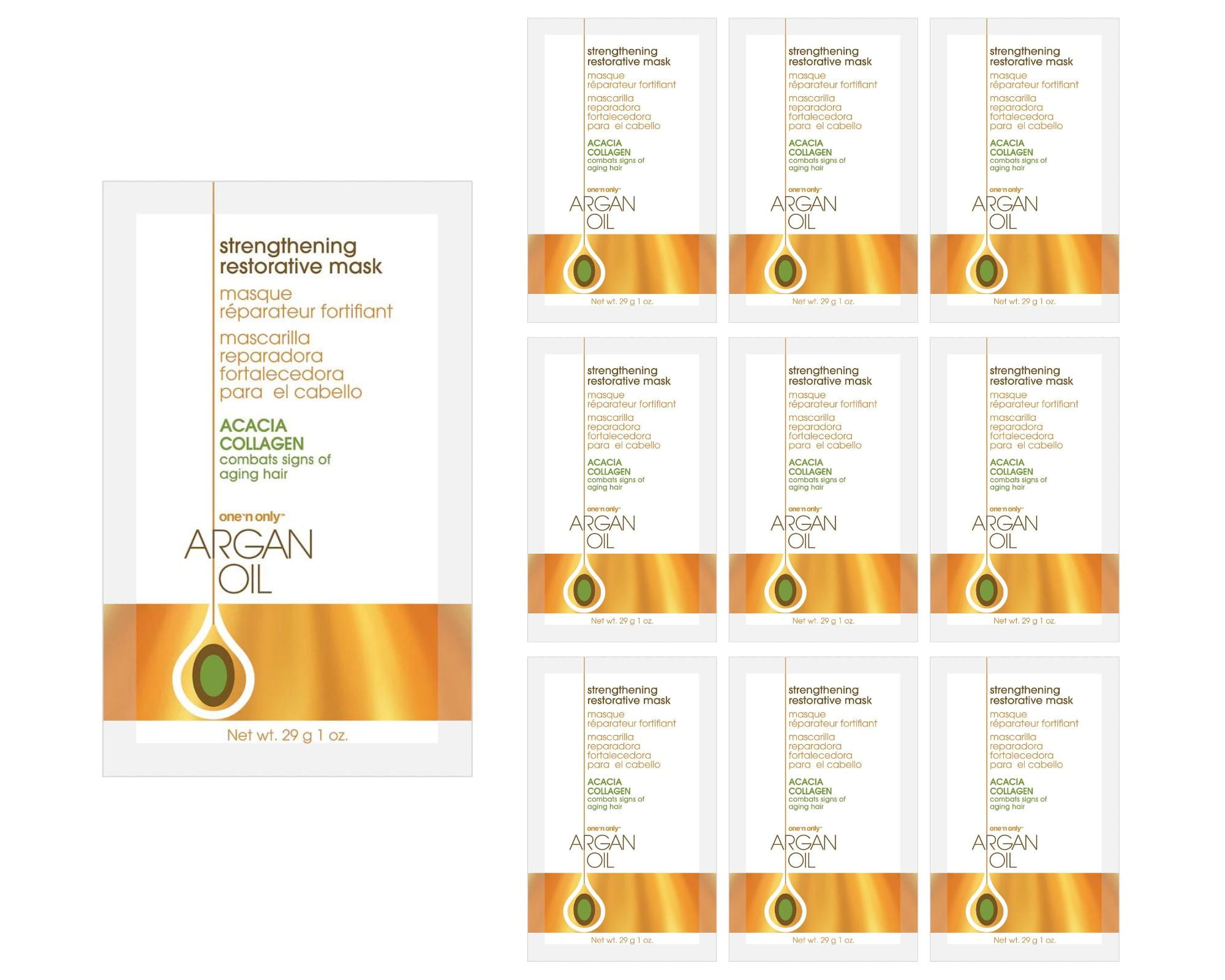 ONE N ONLY - Argan Oil - Strengthening Restorative Mask 10 Pack
