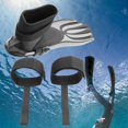 thumbnail image 1 of 1 par de aletas de buceo Colamx correas fijas accesorio antipérdida Negro, 1 of 8