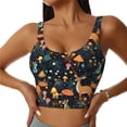 thumbnail image 2 of Uemuo Forest Elf Pattern Women's Sports Bra - High Impact Support, Breathable, and Comfortable Athletic Bra for Running, Yoga, and Workouts, 2 of 9