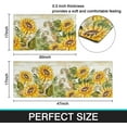 thumbnail image 3 of Sunflower Farmhouse Kitchen Rugs Set 2 Piece Colorful Summer Flowers Decorative Rug for Kitchen Low-Profile Floor Mats Decorations for Home Kitchen (17"x48"+17"x30"), 3 of 7