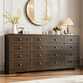 thumbnail image 2 of Yiwa 12-Drawer Wood Dresser, Storage Chest with Built-In Charging Hub and Sturdy Steel Frame for Bedroom or Nursery, 2 of 8