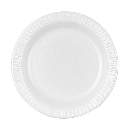 AJM Premium Coated Paper Plates, 9" dia, White, 125/Pack, 4 Packs/Carton