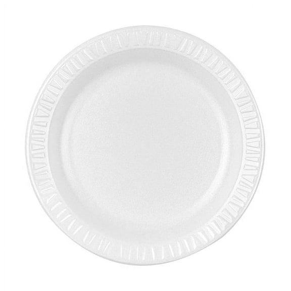 AJM Premium Coated Paper Plates, 9" dia, White, 125/Pack, 4 Packs/Carton