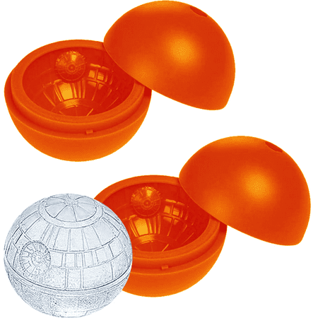 

2 Pack Star Wars Silicone Ice Tray Candy Mold/Chocolate Molds Ball Whiskey Baking for Christmas Birthday Lovers Party Orange