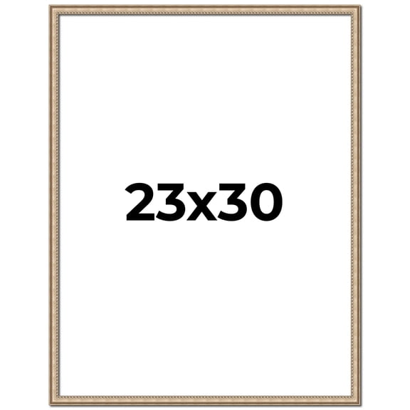 23x30 Frame Silver Real Wood Picture Frame Width 0.75 Inches | Interior Frame Depth 0.5 Inches |