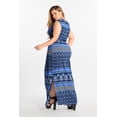 thumbnail image 2 of Vestido Largo Playero Dama Azul Tallas Extras Mundo Terra 026201, 2 of 2